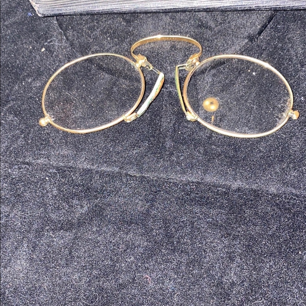 Antique Gold Rim Glasses with Original Case - Picture 4 of 6